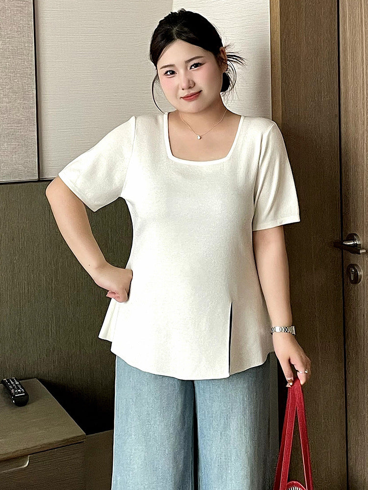 Short Sleeve Women White Tops