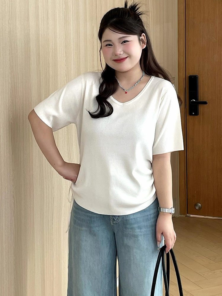 Women Solid Short Sleeve Casual and Stripe T Shirt