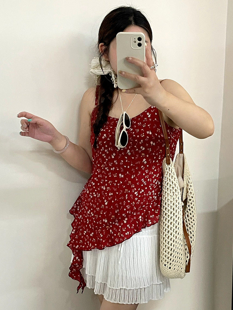 Summer Dot Sleeveless Women Tank Top