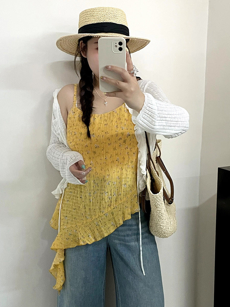 Summer Dot Sleeveless Women Tank Top