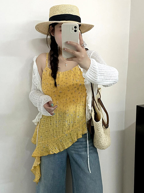 Summer Dot Sleeveless Women Tank Top