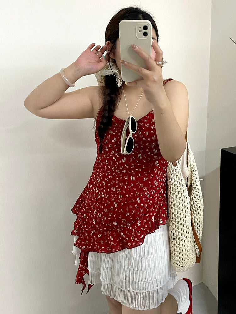 Summer Dot Sleeveless Women Tank Top